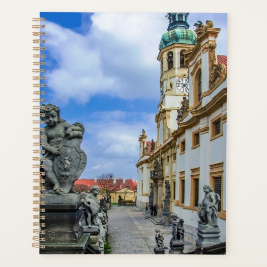 Staren met stenen engelen in de Loreto Prague-kerk Planner (Voorkant)