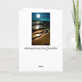 Staren naar de maan en denken over jou kaart (Achterkant)