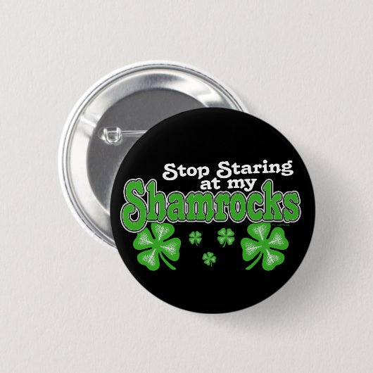 Staren naar Shamrocks Button (Voorkant /achterkant)