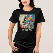 starend konijn Tri-Blend shirt (Voorkant)
