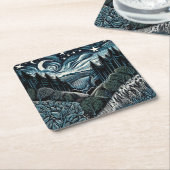 Starfall Kartonnen Onderzetters (Schuin)