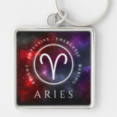 Starfield Aries Western Zodiac Sleutelhanger (Voorkant)