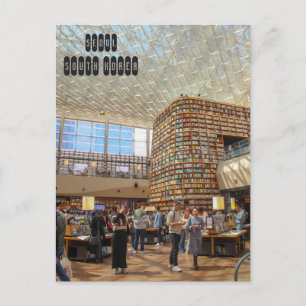 Starfield Bibliotheek in Seoul Briefkaart