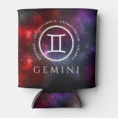 Starfield Gemini Twins Westerne Zodiac Blikjeskoeler (Voorkant)