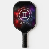 Starfield Gemini Twins Westerne Zodiac Pickleball Paddle (Voorkant)