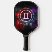 Starfield Gemini Twins Westerne Zodiac Pickleball Paddle (Achterkant)