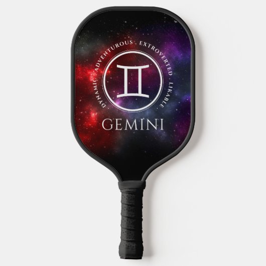 Starfield Gemini Twins Westerne Zodiac Pickleball Paddle (Achterkant)