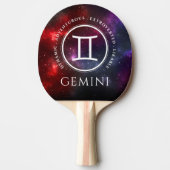 Starfield Gemini Twins Westerne Zodiac Tafeltennisbatje (Voorkant)