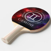 Starfield Gemini Twins Westerne Zodiac Tafeltennisbatje (Voorkant Gekanteld)