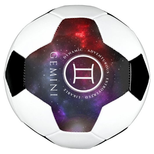 Starfield Gemini Twins Westerne Zodiac Voetbal (Gedraaid)
