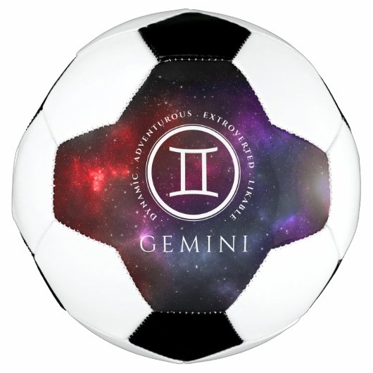 Starfield Gemini Twins Westerne Zodiac Voetbal (Voorkant)