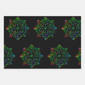 Starfield Kaleidoscope-ontwerp Inpakpapier Vel (Voorkant 3)