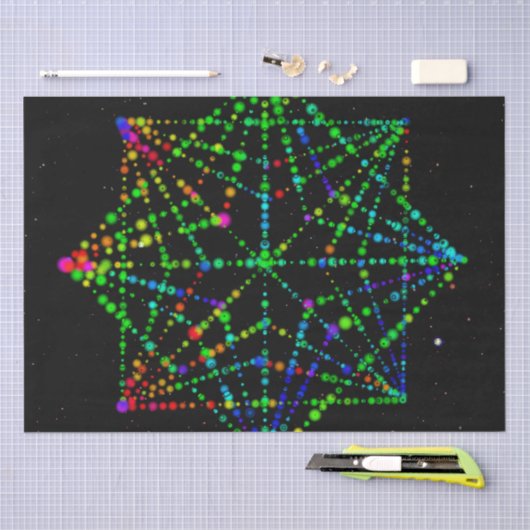 Starfield Kaleidoscope-ontwerp Tissuepapier (Craft)