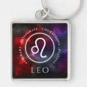 Starfield Leo Lion Westerne dierentuin Sleutelhanger (Voorkant)