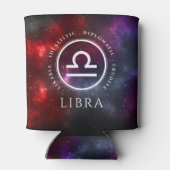 Starfield Libra Scales Westerne Zodiac Blikjeskoeler (Achterkant)