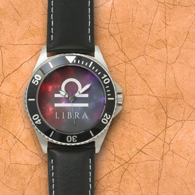 Starfield Libra Scales Westerne Zodiac Horloge (Creator heeft geüpload)