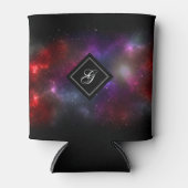 Starfield met meerkleurige kosmische stof blikjeskoeler (Voorkant)