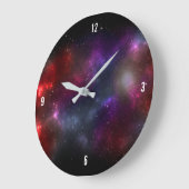 Starfield met meerkleurige kosmische stof grote klok (Hoek)