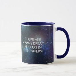 Starfield met meerkleurige kosmische stof mok