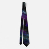Starfield met meerkleurige kosmische stof stropdas (Achterkant)