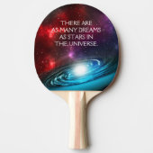 Starfield met meerkleurige kosmische stof tafeltennisbatje (Voorkant)