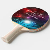 Starfield met meerkleurige kosmische stof tafeltennisbatje (Voorkant Gekanteld)