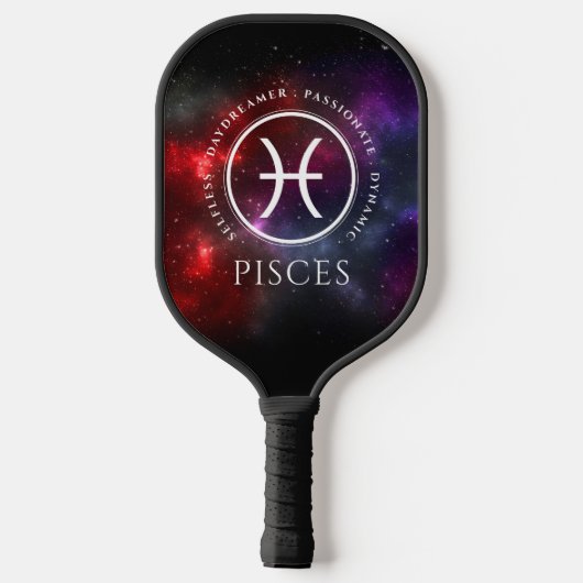 Starfield Pisces Fish Western Zodiac Pickleball Paddle (Achterkant)