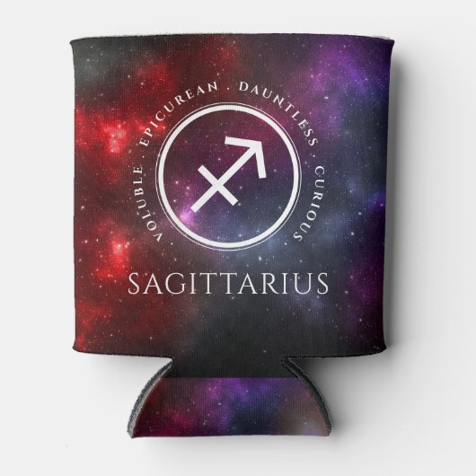 Starfield Sagittarius Archer Western Zodiac Blikjeskoeler (Voorkant)