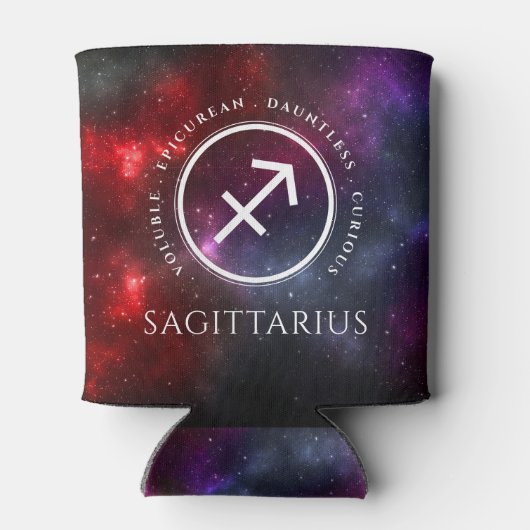 Starfield Sagittarius Archer Western Zodiac Blikjeskoeler (Achterkant)