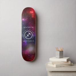 Starfield Sagittarius Archer Western Zodiac Persoonlijk Skateboard