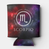 Starfield Scorpio Scorpion Western Zodiac Blikjeskoeler (Achterkant)
