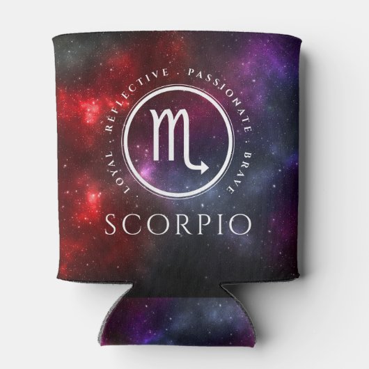 Starfield Scorpio Scorpion Western Zodiac Blikjeskoeler (Achterkant)