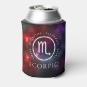 Starfield Scorpio Scorpion Western Zodiac Blikjeskoeler (Blikje Achterkant)