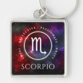 Starfield Scorpio Scorpion Western Zodiac Sleutelhanger (Voorkant)