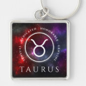 Starfield Taurus Bull Westerne dierentuin Sleutelhanger (Voorkant)