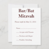 Starfire Bar/Bat Mitzvah RSVP (Achterkant)