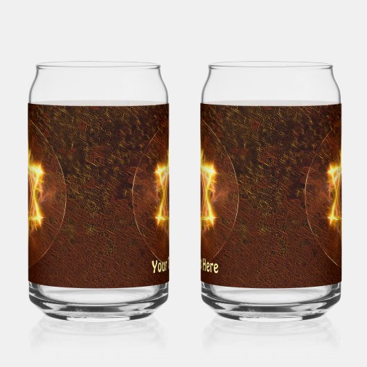 Starfire Fractal Magen David Blikvorm Glas (Links)