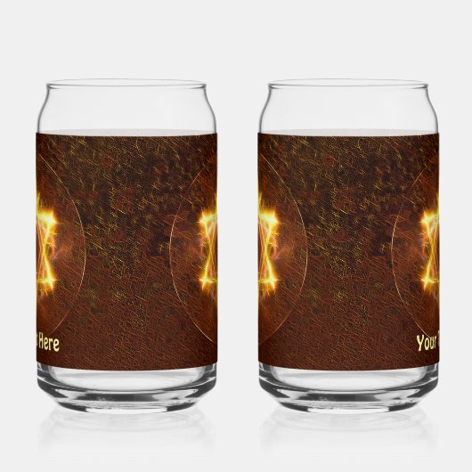 Starfire Fractal Magen David Blikvorm Glas (Rechts)