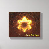 Starfire Fractal Magen David Canvas Afdruk (Voorkant)
