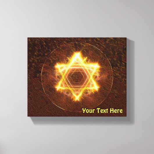 Starfire Fractal Magen David Canvas Afdruk (Voorkant)