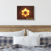 Starfire Fractal Magen David Canvas Afdruk (Insitu (Slaapkamer))