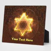 Starfire Fractal Magen David Fotoplaat (Zijkant)