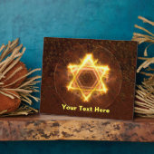 Starfire Fractal Magen David Fotoplaat (Zijkant)