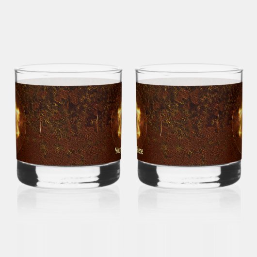 Starfire Fractal Magen Whisky Glas (Links)
