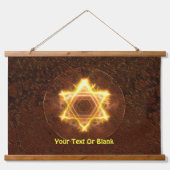 Starfire Fractal Star van David Hangend Wandkleed (Voorkant)