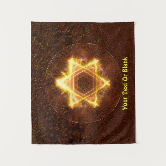 Starfire Fractal Star van David Wandkleed (Voorkant)