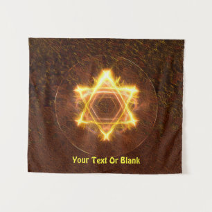 Starfire Fractal Star van David Wandkleed