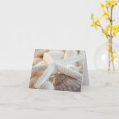 STARFISCH EN SEASHELLEN NOTECARD KAART (Gele Bloem)