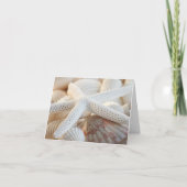 STARFISCH EN SEASHELLEN NOTECARD KAART (Voorkant)