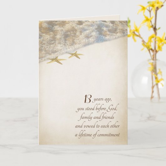 Starfish 13e Jubileum Kaart (Gele Bloem)